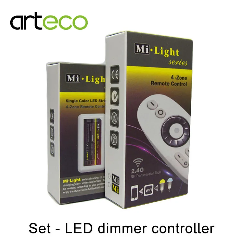 Mi.light Series DC12-24V 10A 2,4G RF светодиодный регулятор яркости с 4-зонным пультом дистанционного управления для одноцветной светодиодной ленты 5050 573,0
Mi.light Series DC12-24V 10A 2,4G RF светодиодный регулятор яркости с 4-зонным пультом дистанционного управления для одноцветной светодиодной ленты 5050 573,0