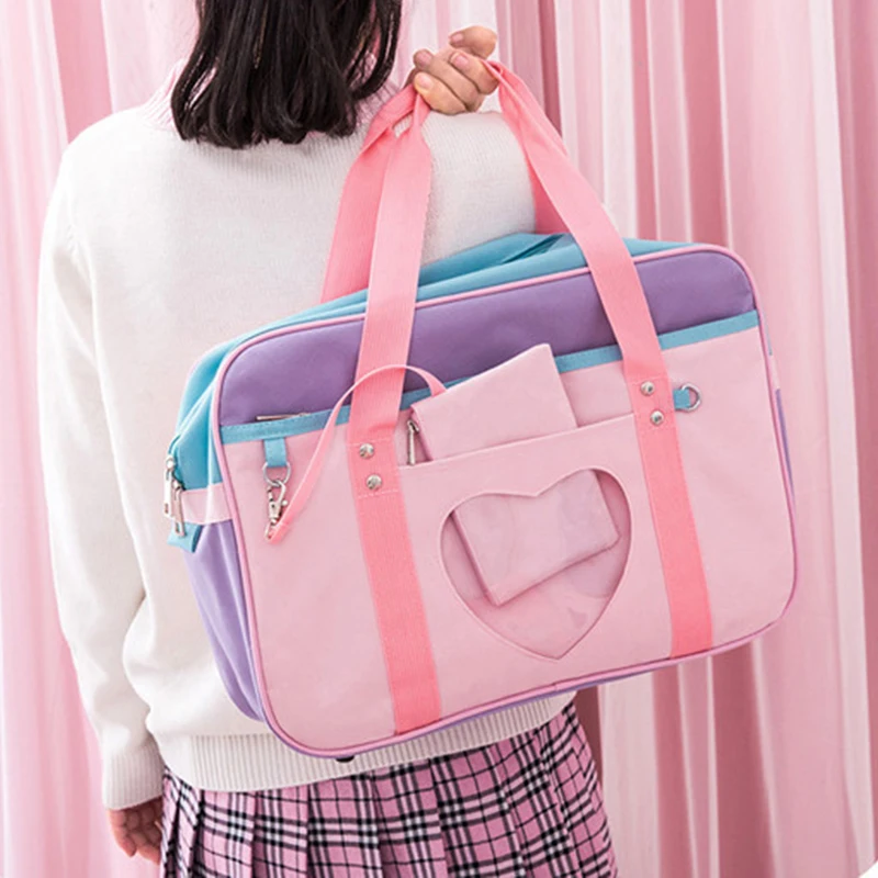 Exquisite taste style Pink School Bags For Women Girls Canvas Travel Shoulder Large Capacity Casual Storage Organizer Bags Totes
Exquisite taste style Pink School Bags For Women Girls Canvas Travel Shoulder Large Capacity Casual Storage Organizer Bags Totes
