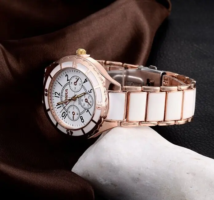 New Elegant Watch Stainless Steel Round Dial Quartz Sport Watches Women Fashion White Face Luxury style wacthes relogio feminino
New Elegant Watch Stainless Steel Round Dial Quartz Sport Watches Women Fashion White Face Luxury style wacthes relogio feminino
