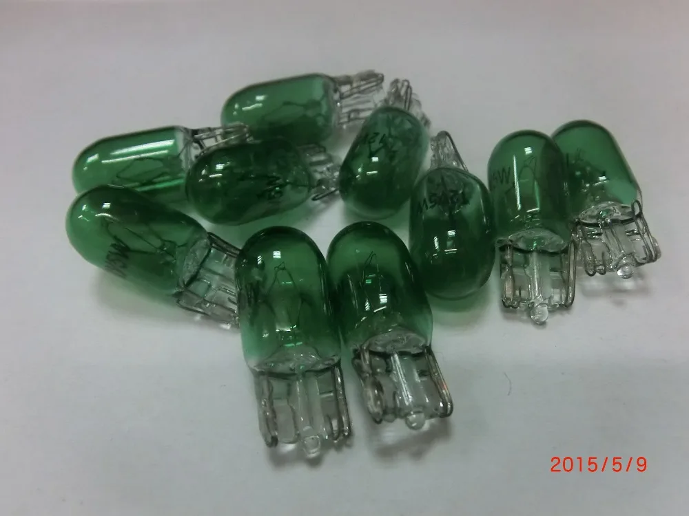 10x 12V 5W T10 194 501 W5W Green Glass Car Halogen Bulb Automobile Signal Interior Light Lamp Car Headlights Bulbs
10x 12V 5W T10 194 501 W5W Green Glass Car Halogen Bulb Automobile Signal Interior Light Lamp Car Headlights Bulbs