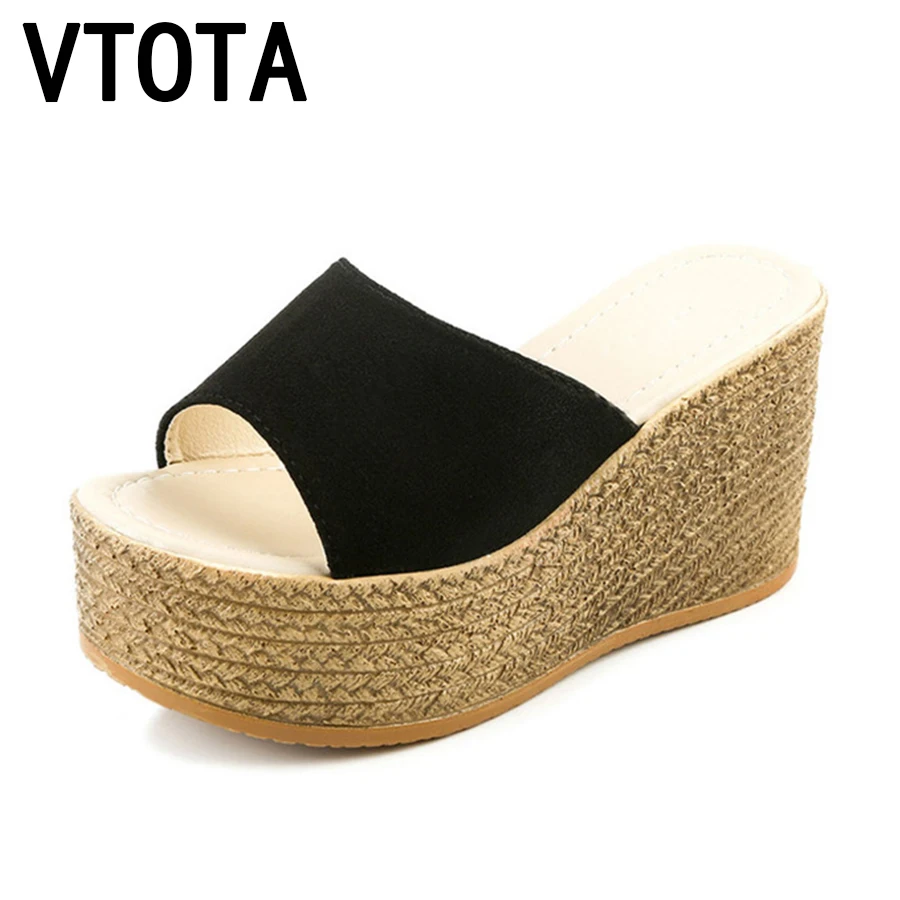 Женские шлепанцы с открытым носком VTOTA, летние шлепанцы на платформе, женская обувь, Тапочки, G63
Женские шлепанцы с открытым носком VTOTA, летние шлепанцы на платформе, женская обувь, Тапочки, G63