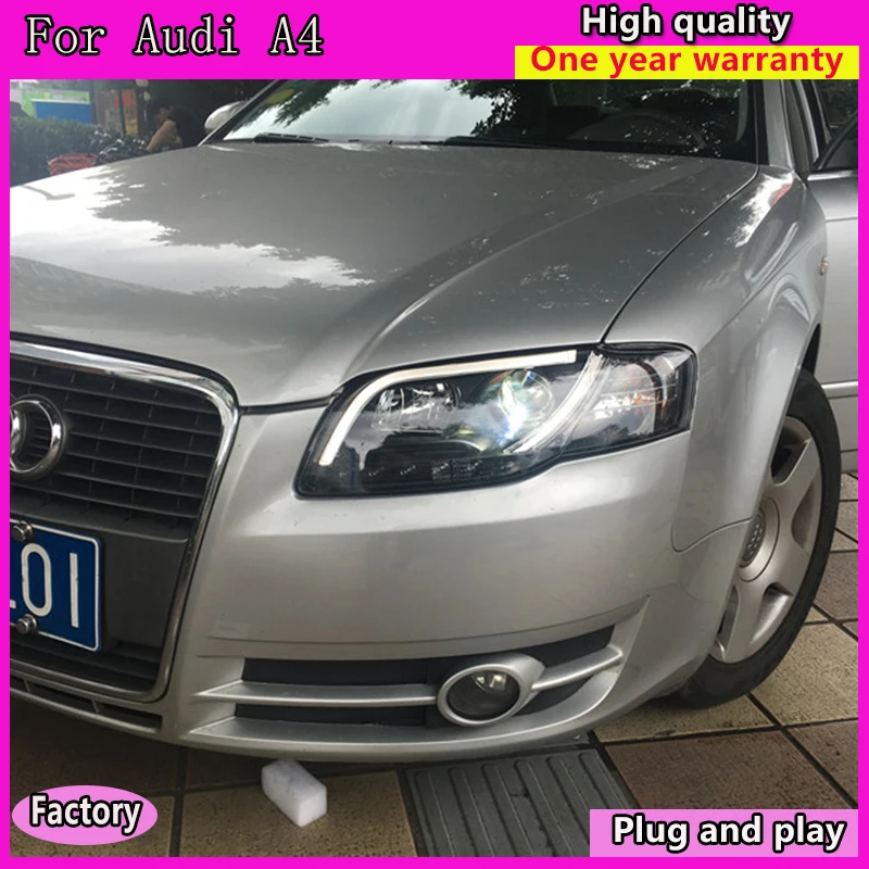 Car Styling for Audi A4 B7 Headlights 2005-2008 A4 B7 LED Headlight DRL Lens Double Beam H7 HID Xenon bi xenon lens
Car Styling for Audi A4 B7 Headlights 2005-2008 A4 B7 LED Headlight DRL Lens Double Beam H7 HID Xenon bi xenon lens