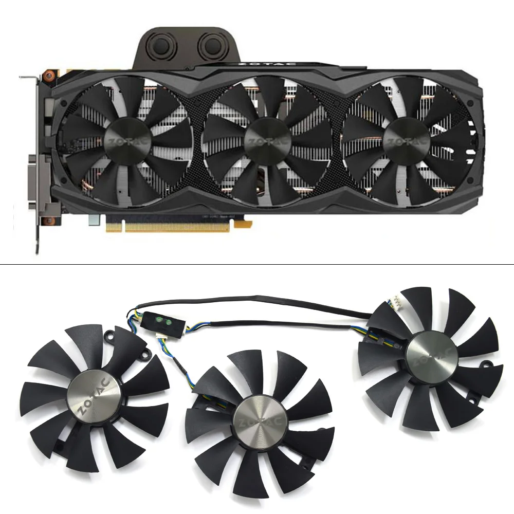 Оригинальный вентилятор охлаждения для ПК GA91S2H 87 мм ZOTAC GeForce GTX 980TI AMP 6 ГБ GTX980Ti