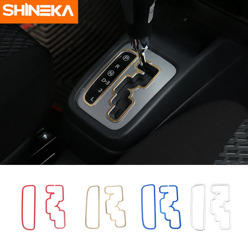 SHINEKA Car-Styling Aluminium Alloy Gear Shift Decorative Cover Ring for Suziki Jimny 2007+Car Accessories
SHINEKA Car-Styling Aluminium Alloy Gear Shift Decorative Cover Ring for Suziki Jimny 2007+Car Accessories