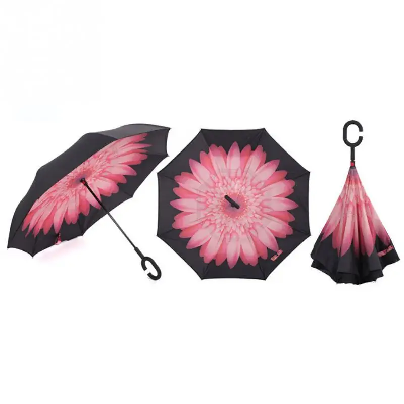 Umbrella C-Hook Hands Windproof Reverse Folding Double Layer Inverted Umbrella Self Stand Inside Out Rain Protection Umbrella
Umbrella C-Hook Hands Windproof Reverse Folding Double Layer Inverted Umbrella Self Stand Inside Out Rain Protection Umbrella