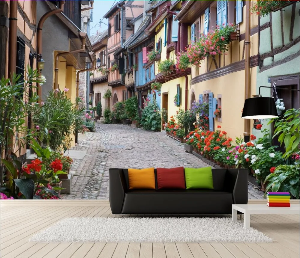 Custom photo 3d wallpaper Non-woven mural 3d wall murals wallpaper for walls 3 d European town streets of flowers room painting
Custom photo 3d wallpaper Non-woven mural 3d wall murals wallpaper for walls 3 d European town streets of flowers room painting