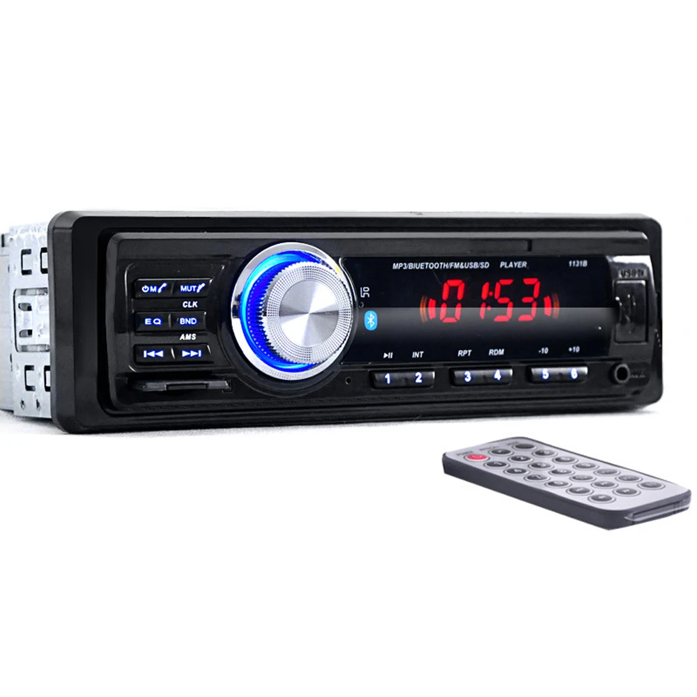 1131b 12 В Аудиомагнитолы Автомобильные FM стерео Bluetooth V2.0 USB SD MP3 плеер Aux MIC Hands Free с