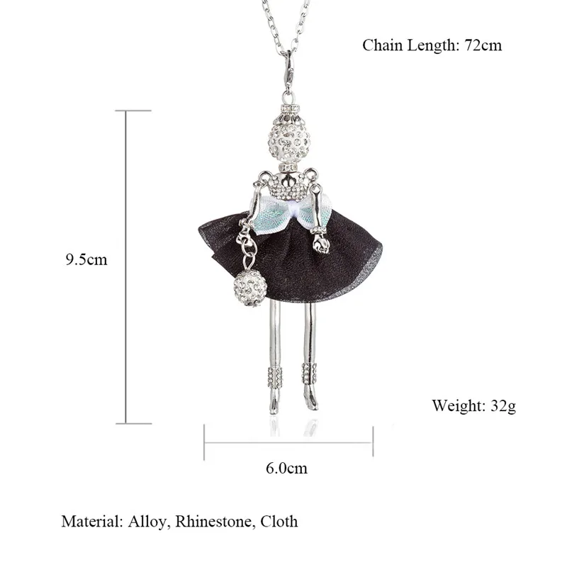 WNGMNGL 2018 New Women Pendant Necklace Black White Dress Crystal Long Doll Necklace For Women Statement Fashion Jewelry Gift
WNGMNGL 2018 New Women Pendant Necklace Black White Dress Crystal Long Doll Necklace For Women Statement Fashion Jewelry Gift