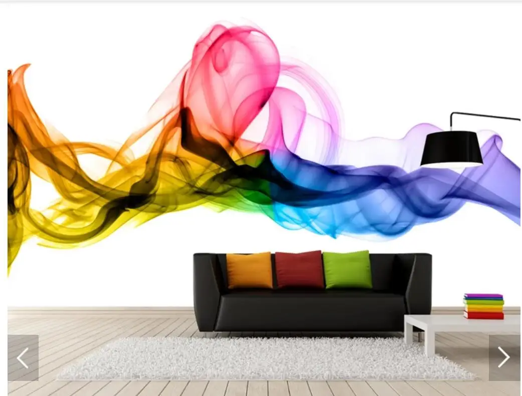 European Hand Painting Colorful Smoke Creative Wallpaper Mural for Living Room 3D Printed Photo Murals Wall Paper Custom
European Hand Painting Colorful Smoke Creative Wallpaper Mural for Living Room 3D Printed Photo Murals Wall Paper Custom