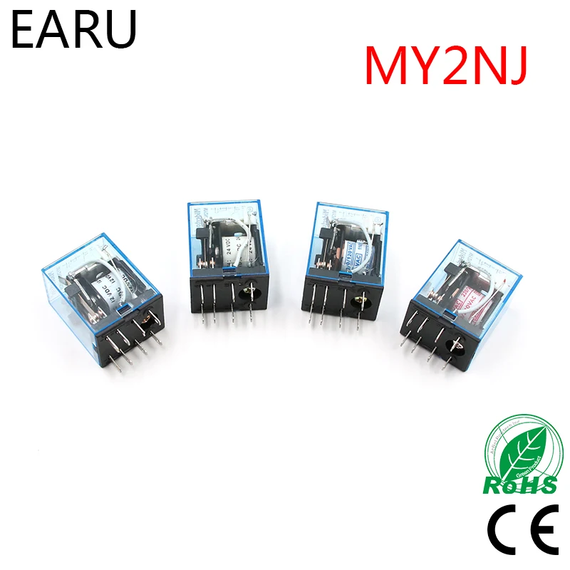 

Free Shipping MY2P HH52P MY2NJ Relay Coil General DPDT Micro Mini Electromagnetic Relay Switch with LED AC 110V 220V DC 12V 24V