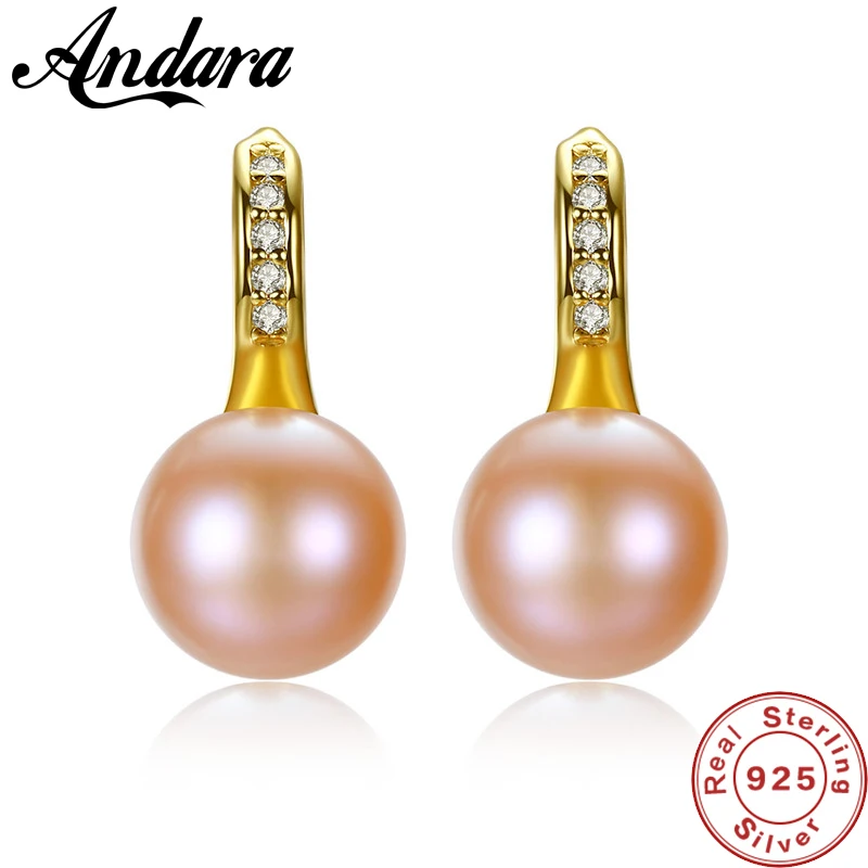 925 Sterling Silver 3 Color Round Natural Pearl Stud Earrings Women Sterling Silver Jewelry Clear CZ Brincos
925 Sterling Silver 3 Color Round Natural Pearl Stud Earrings Women Sterling Silver Jewelry Clear CZ Brincos