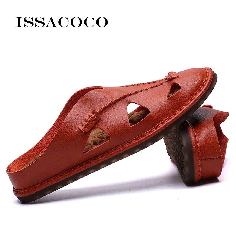 Летние женские тапочки ISSACOCO из натуральной кожи, Женская пляжная обувь на мягкой подошве, женские туфли на плоской подошве, европейские раз...
Летние женские тапочки ISSACOCO из натуральной кожи, Женская пляжная обувь на мягкой подошве, женские туфли на плоской подошве, европейские раз...