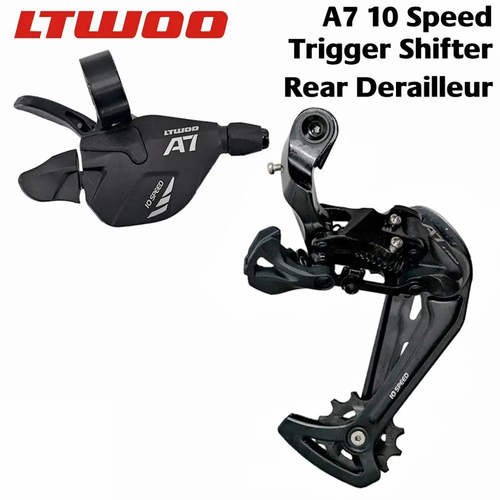 LTWOO Bicycle A7 10 Groupset Trigger Shifter Lever Rear Derailleur for MTB Bike 10-Speed Cassette Sprockets 42T 46T 50T
LTWOO Bicycle A7 10 Groupset Trigger Shifter Lever Rear Derailleur for MTB Bike 10-Speed Cassette Sprockets 42T 46T 50T