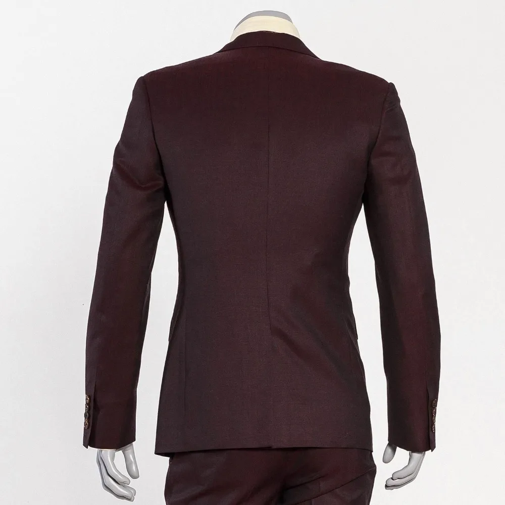 Men's 3 Piece 2 Button Flat Collar Slim Burgundy Suits Formal Business Occasion Can Custom Made Men Suits ( Jacket+Pants+Vest)
Men's 3 Piece 2 Button Flat Collar Slim Burgundy Suits Formal Business Occasion Can Custom Made Men Suits ( Jacket+Pants+Vest)