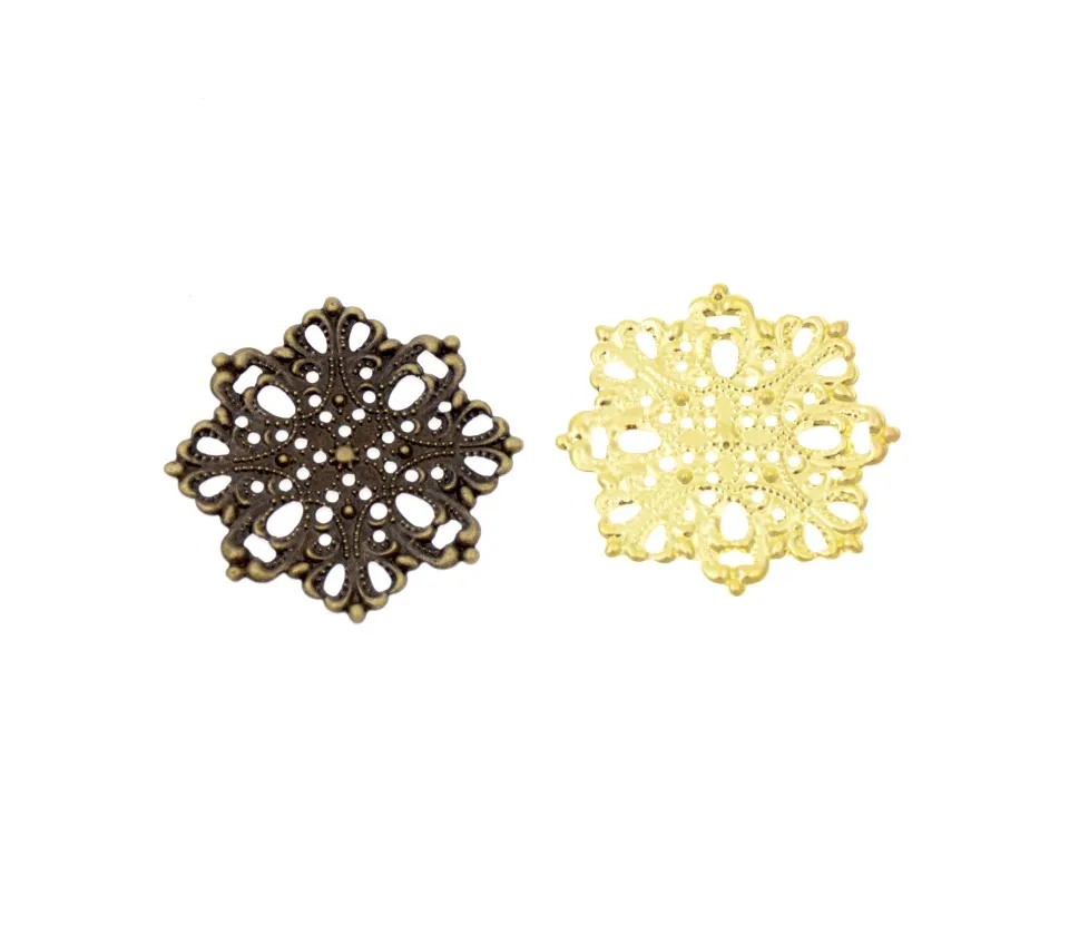 MIAOCHI DIY 20Pcs Bronze/White K/Gold Metal Flowers Filigree Wraps Connectors Metal Crafts Decoration DIY Findings 44*44mm
MIAOCHI DIY 20Pcs Bronze/White K/Gold Metal Flowers Filigree Wraps Connectors Metal Crafts Decoration DIY Findings 44*44mm