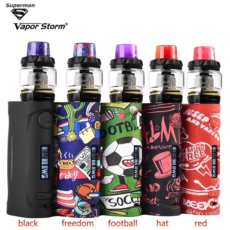 Vapor Storm Vape Kit Puma Baby Hawk Electronics 80w Cigarette Mod 0.91 Inch LED Display Pen Atomizer E Cigarette Vape Pen
Vapor Storm Vape Kit Puma Baby Hawk Electronics 80w Cigarette Mod 0.91 Inch LED Display Pen Atomizer E Cigarette Vape Pen