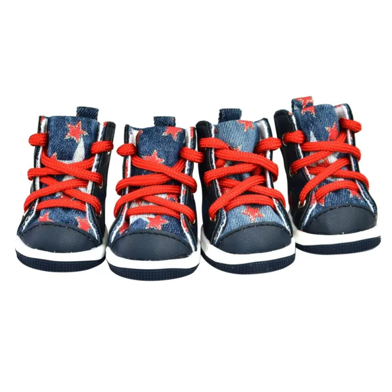 4pcs Winter Outdoor Warm Pet Dog Denim Shoes Puppy Canvas Shoes Small Dogs Sport Casual Anti-slip Boots Dog Socks Pet Suppliers
4pcs Winter Outdoor Warm Pet Dog Denim Shoes Puppy Canvas Shoes Small Dogs Sport Casual Anti-slip Boots Dog Socks Pet Suppliers
