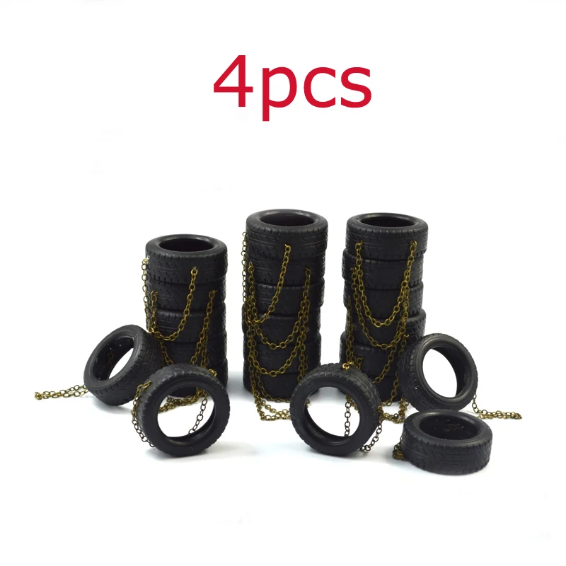 4PCS Boat Model Decoration Parts Anti-collision Tires Dia 30mm Simulated Tyre Width 11mm Mini Wheel for RC Fishing /Tug | Игрушки и