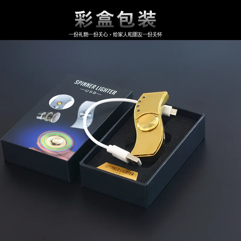 hand spinner metal gyro finger tip With LED lamp USB rechargeable cigarette lighter Cigar Smoking Pipe Electric lighters JL881
hand spinner metal gyro finger tip With LED lamp USB rechargeable cigarette lighter Cigar Smoking Pipe Electric lighters JL881