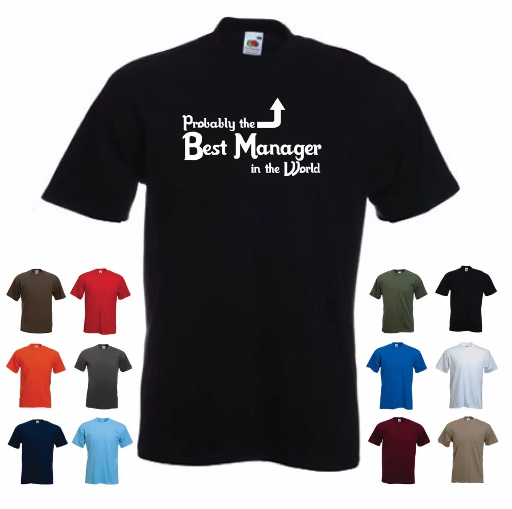 2019 Fashion Hot sale 100% cotton 'Probably the Best Manager in the World' Funny Men's Job Gift T-shirt Tee shirt
2019 Fashion Hot sale 100% cotton 'Probably the Best Manager in the World' Funny Men's Job Gift T-shirt Tee shirt