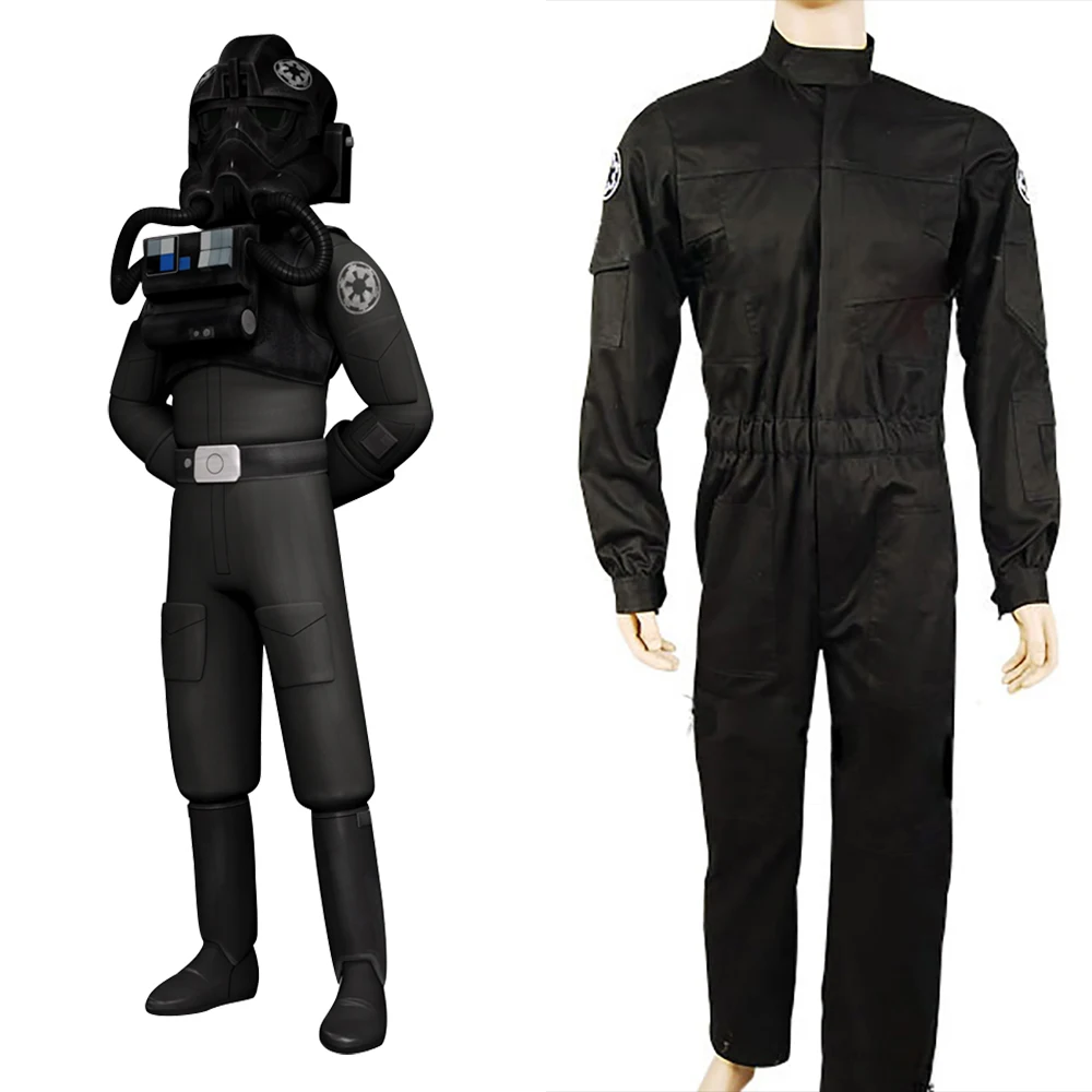 Star Cosplay Wa Imperial Tie Fighter Pilot Cosplay Costume Adult Black Flight Suit Uniform Jumpsuit Halloween Carnival Costume
Star Cosplay Wa Imperial Tie Fighter Pilot Cosplay Costume Adult Black Flight Suit Uniform Jumpsuit Halloween Carnival Costume
