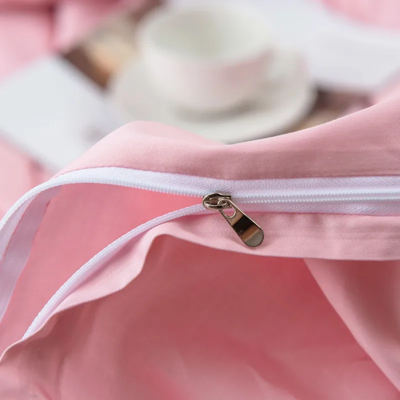 80S Long Stapled Solid Princess Style 4pcs Duvet Cover Bed Set Bed Sheet Pillowcases Pink Grey Yellow Blue Purple Green
80S Long Stapled Solid Princess Style 4pcs Duvet Cover Bed Set Bed Sheet Pillowcases Pink Grey Yellow Blue Purple Green