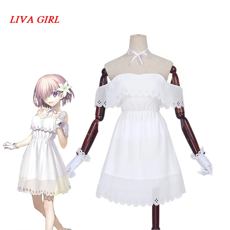 Liva girl Аниме FGO Fate Go Fate Grand Shielder Order Matthew Kyrielite костюм для косплея на Хэллоуин Летнее белое платье для женщин
Liva girl Аниме FGO Fate Go Fate Grand Shielder Order Matthew Kyrielite костюм для косплея на Хэллоуин Летнее белое платье для женщин
