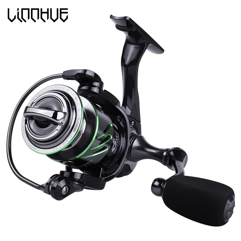 LINNHUE New Really 9+1 Metal Bearings Fishing Reel 5.2:1 Gear Spinning Reel1000H Max Drag Power Carp Fishing For Bass Tackles
LINNHUE New Really 9+1 Metal Bearings Fishing Reel 5.2:1 Gear Spinning Reel1000H Max Drag Power Carp Fishing For Bass Tackles