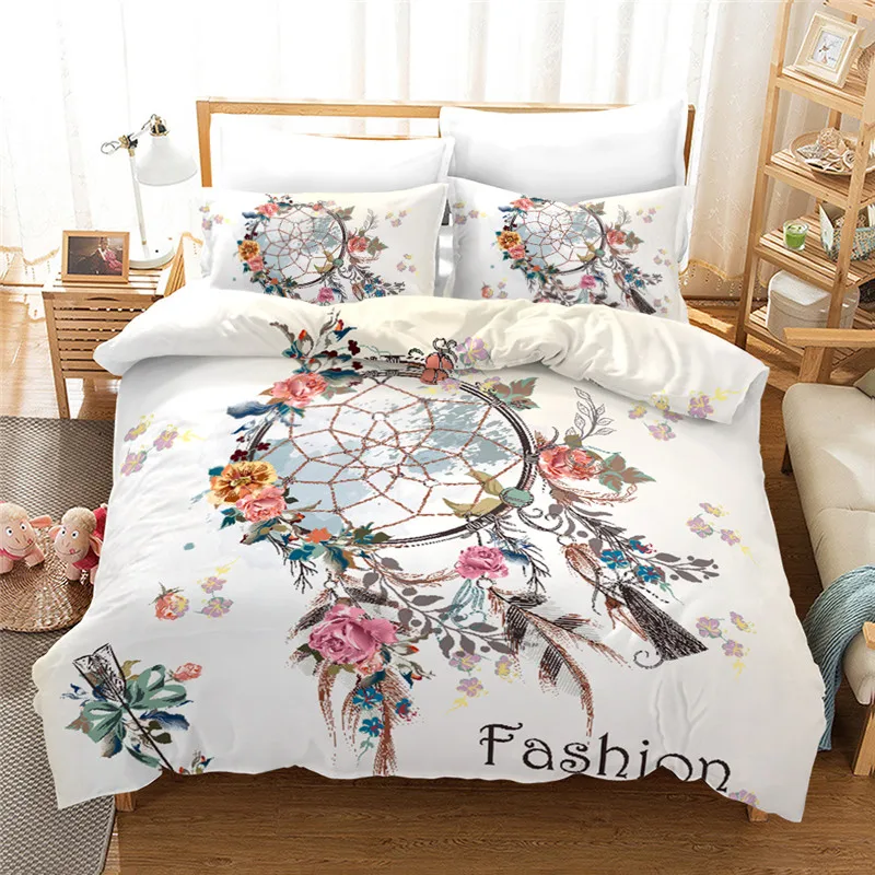3D Bohemian Bedclothes Dreamcatcher Wind Chimes Duvet Set Queen size Boho Dreamcatcher Quilt Bedding Set King size Home Textiles
3D Bohemian Bedclothes Dreamcatcher Wind Chimes Duvet Set Queen size Boho Dreamcatcher Quilt Bedding Set King size Home Textiles
