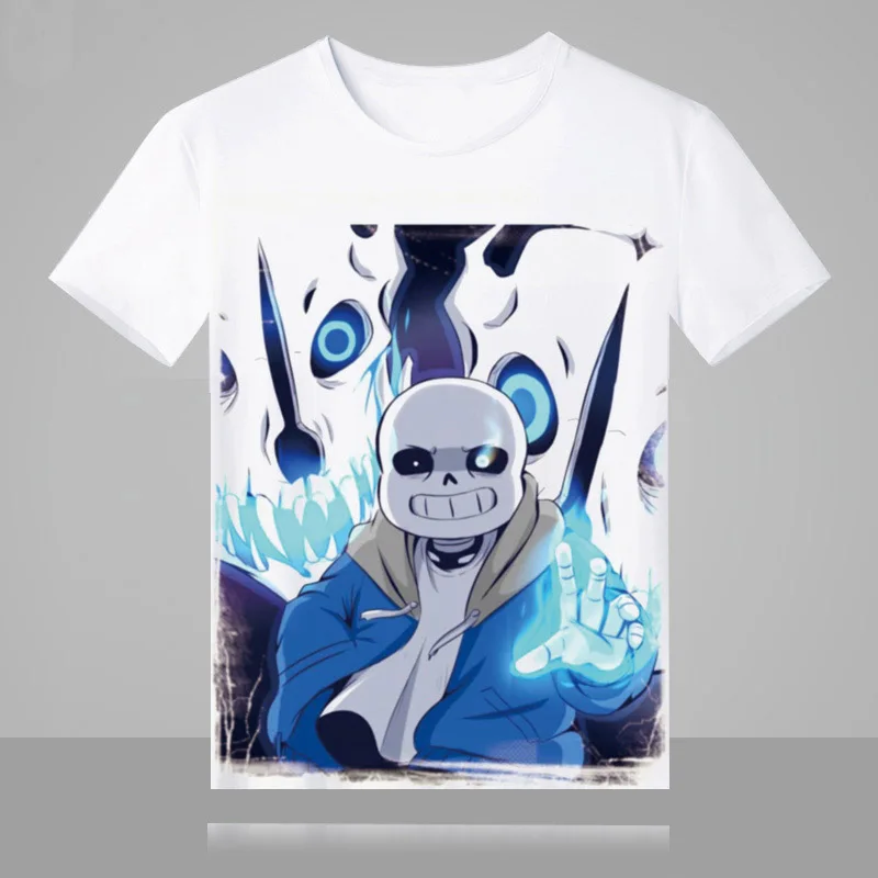 New Game Undertale T-shirt Skull tshirt Summer Polyester Short-sleeve Men Women Tees tops
New Game Undertale T-shirt Skull tshirt Summer Polyester Short-sleeve Men Women Tees tops