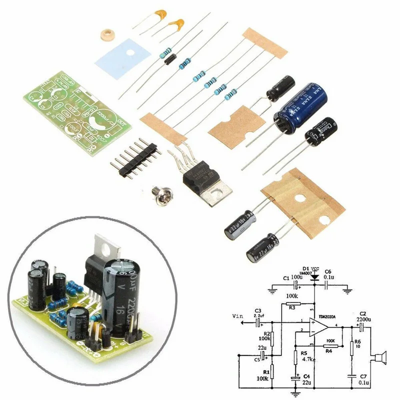TDA2030A DIY Электронный звуковой Мощность Плата усилителя подойдет как для