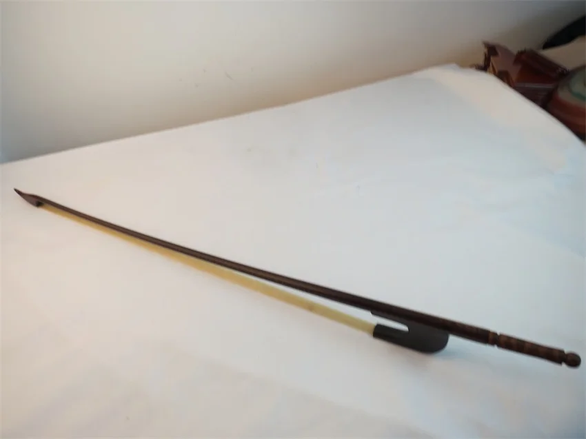 upright bass bow,baroque Snakewood double bass bow,top level white bow hair