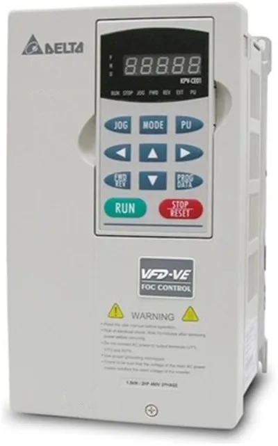 VFD110V23A-2 DELTA VFD-VE VFD Inverter Frequency converter 11kw 15HP 3PHASE 220V 600Hz for CNC high speed spindle motor
VFD110V23A-2 DELTA VFD-VE VFD Inverter Frequency converter 11kw 15HP 3PHASE 220V 600Hz for CNC high speed spindle motor