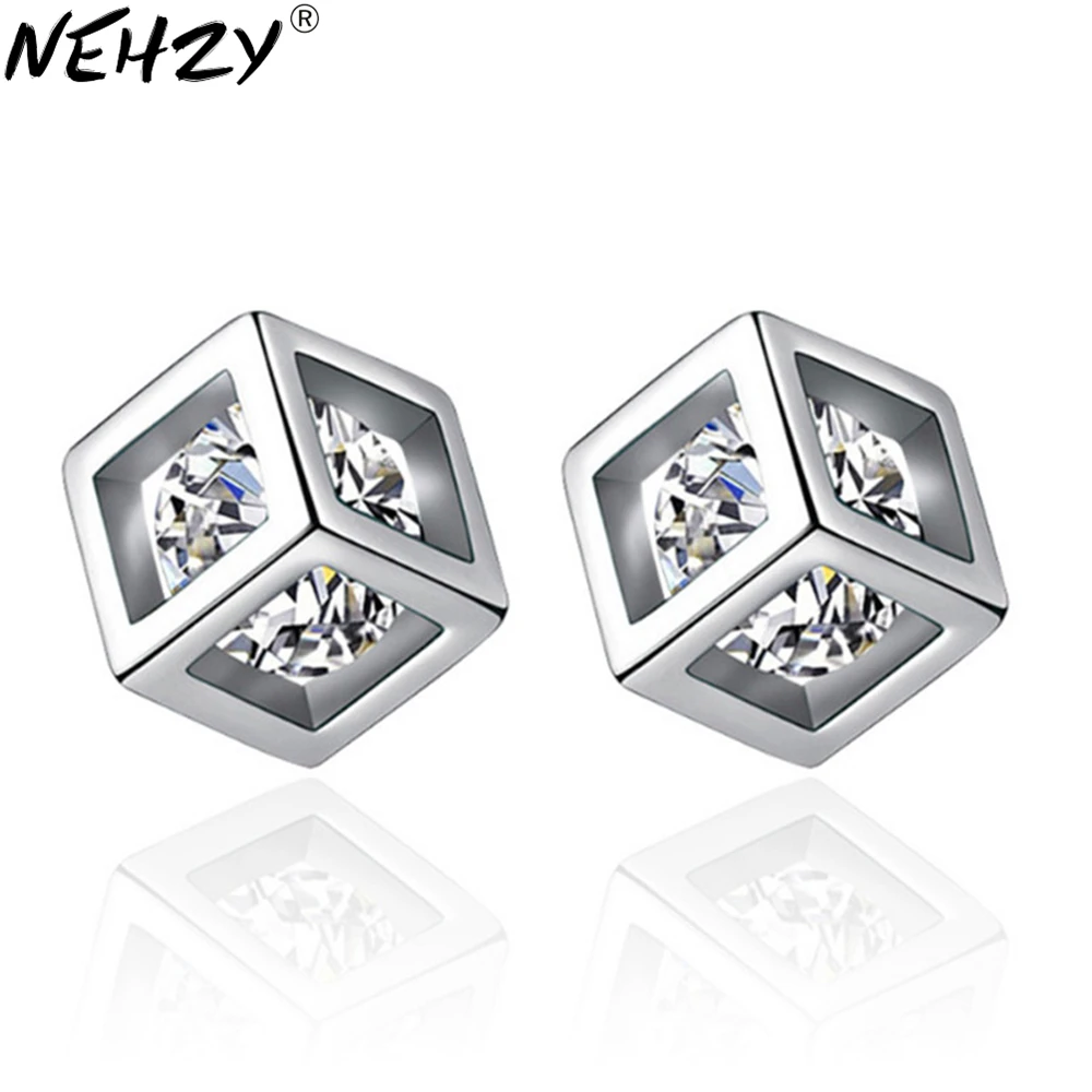 Love cube candy silver Stud Earrings female fashion temperament zircon geometric square jewelry manufacturers wholesale
Love cube candy silver Stud Earrings female fashion temperament zircon geometric square jewelry manufacturers wholesale