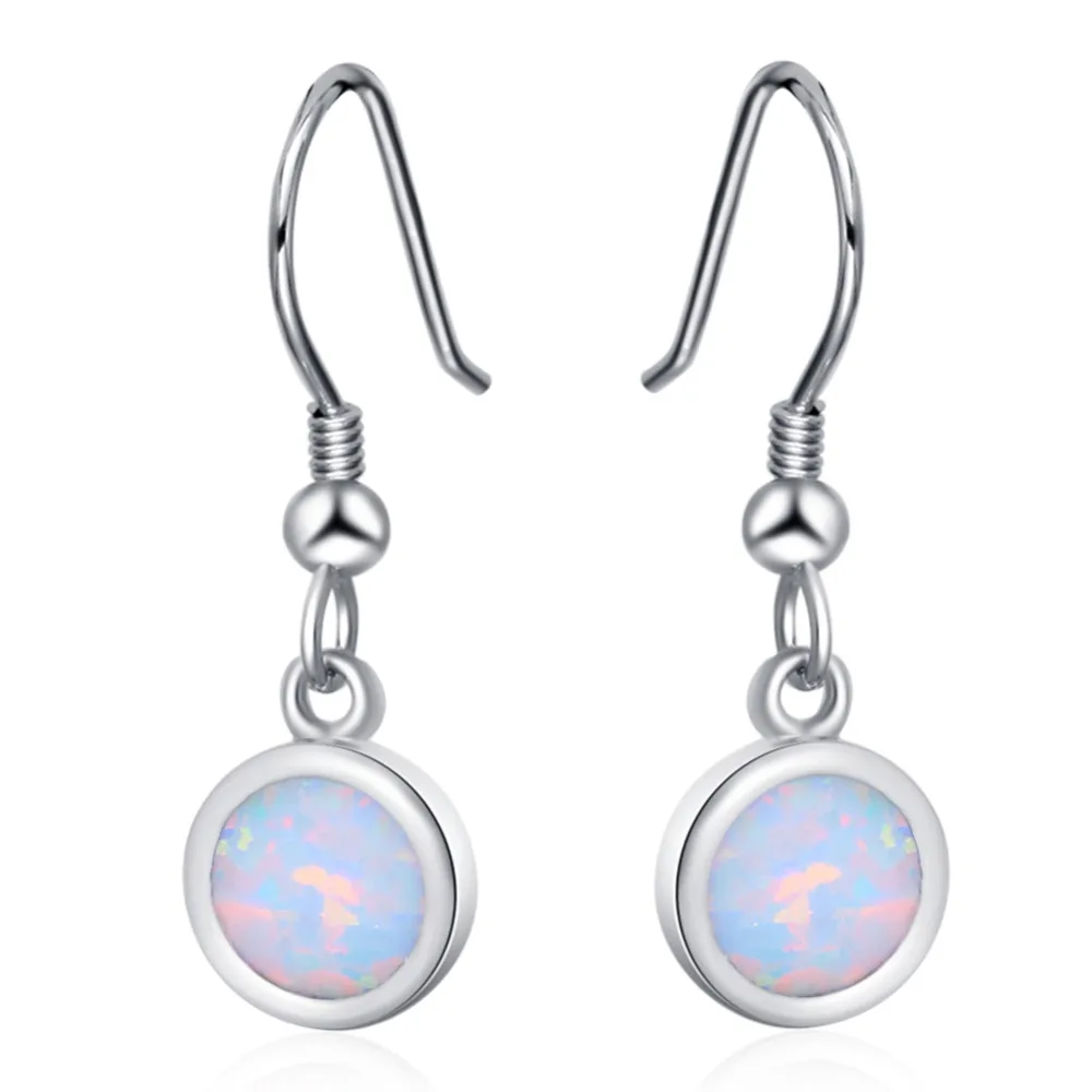 ROLILASON fashion high-end 925 silver stamped white opal earrings wedding gift for women OE782
ROLILASON fashion high-end 925 silver stamped white opal earrings wedding gift for women OE782