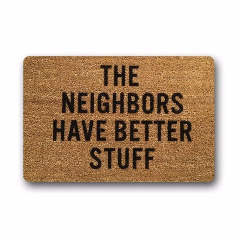 Custom Machine-washable Door Mat Funny Doormat Indoor/Outdoor Doormat 23.6(L) x 15.7(W) Inch-The Neighbors Have Better Stuff
Custom Machine-washable Door Mat Funny Doormat Indoor/Outdoor Doormat 23.6(L) x 15.7(W) Inch-The Neighbors Have Better Stuff