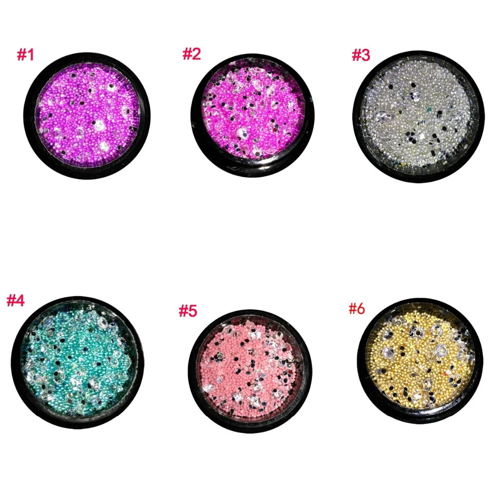 6 Box/lot Nail Art Beads Rhinestones Mixed Color Nail Charms For Nail Art Decorations Manicures DIY Tips JQ-06
6 Box/lot Nail Art Beads Rhinestones Mixed Color Nail Charms For Nail Art Decorations Manicures DIY Tips JQ-06