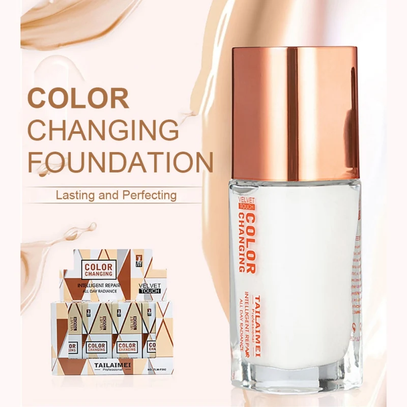 Liquid Foundation Changing Color Maquillaje Profesional Moisturizing Control Oil Concealer Makeup Primer Cosmetic
Liquid Foundation Changing Color Maquillaje Profesional Moisturizing Control Oil Concealer Makeup Primer Cosmetic