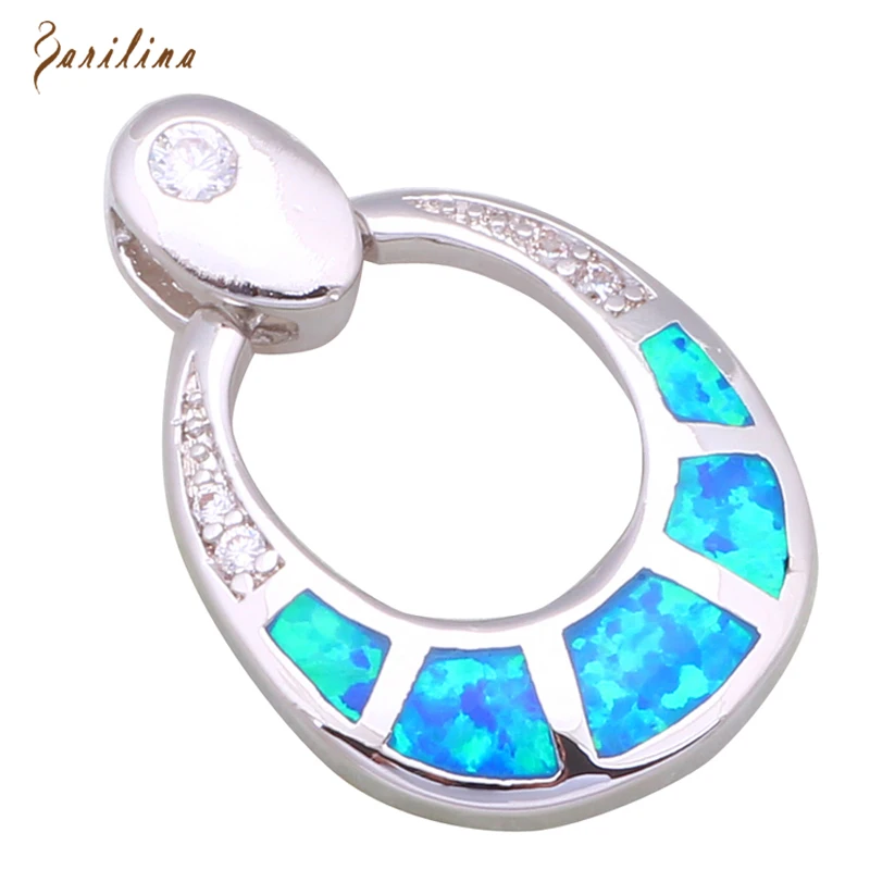 Charm Fashion 2021 New Jewelry White Cubic Zirconia Blue Opal Silver Color Women Pendant Garilina P128
Charm Fashion 2021 New Jewelry White Cubic Zirconia Blue Opal Silver Color Women Pendant Garilina P128