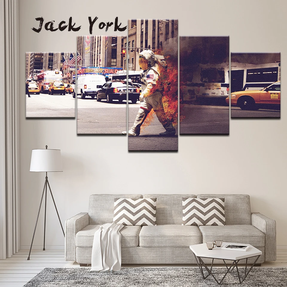 Canvas Painting Walking Burning astronaut 5 Pieces Wall Art Painting Modular Wallpapers Poster Print for living room Home Decor
Canvas Painting Walking Burning astronaut 5 Pieces Wall Art Painting Modular Wallpapers Poster Print for living room Home Decor