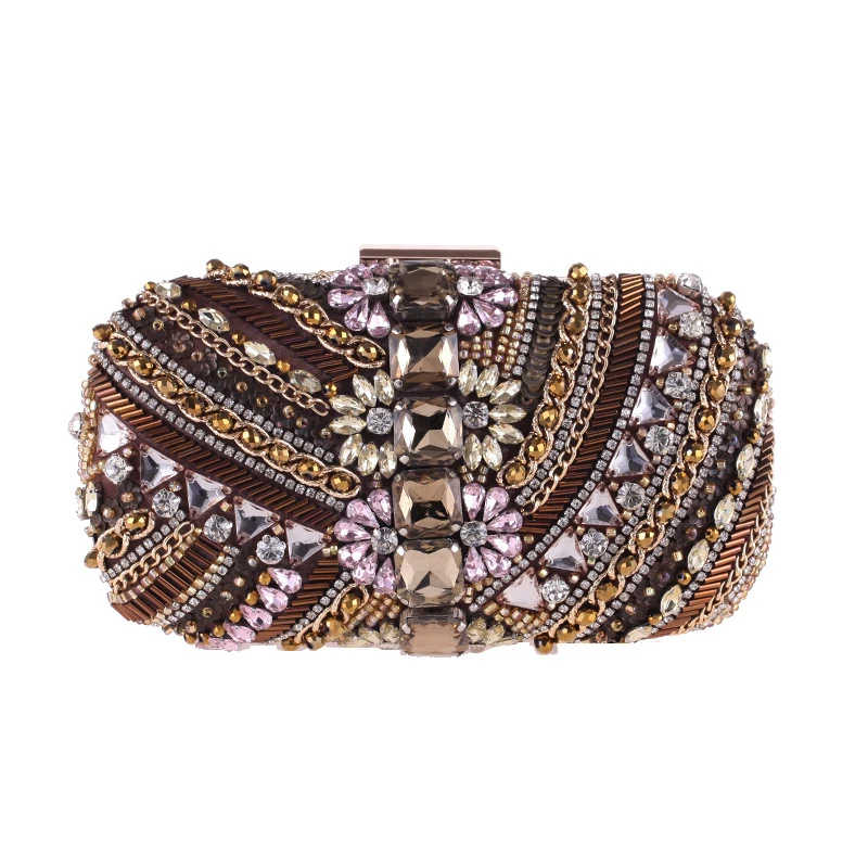 Vintage Women's Crystal Evening Bag Retro Beaded Clutch Bags Wedding Party Diamond Beaded Bag Rhinestone Small Shoulder Bags
Vintage Women's Crystal Evening Bag Retro Beaded Clutch Bags Wedding Party Diamond Beaded Bag Rhinestone Small Shoulder Bags