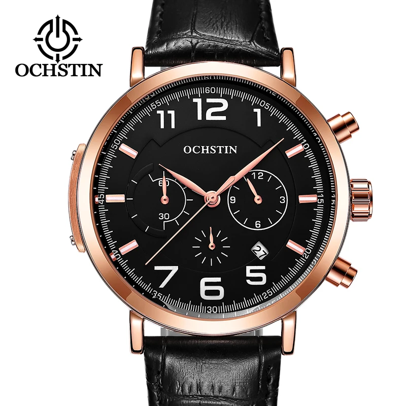 OCHSTIN Men's Business Sporty Watches Waterproof Date Calendar Fashion Quartz Wristwatch For Men Teenager Chronograph Leather
OCHSTIN Men's Business Sporty Watches Waterproof Date Calendar Fashion Quartz Wristwatch For Men Teenager Chronograph Leather
