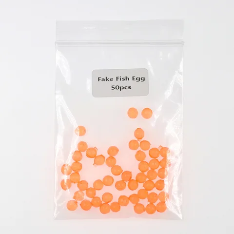 Bimoo 50 шт./пакет 4 мм Мягкая Реалистичная рыба лосося яйцо мушка рыба Икра тройной крючок хвостовик приманка УФ оранжевый красный