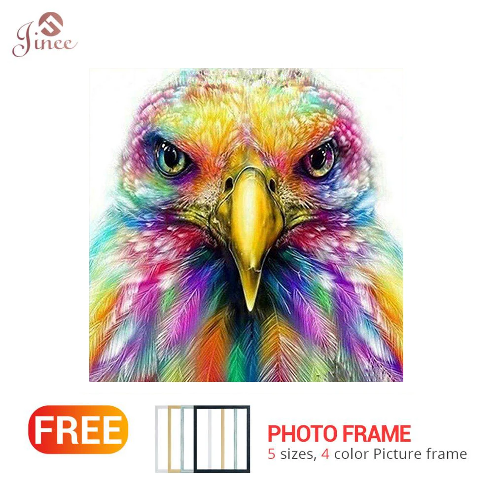 5D DIY Diamond Painting Colorful Eagle Bird Cross Stitch Diamond Painting Pattern Circular Rhinestone Home Decoration
5D DIY Diamond Painting Colorful Eagle Bird Cross Stitch Diamond Painting Pattern Circular Rhinestone Home Decoration