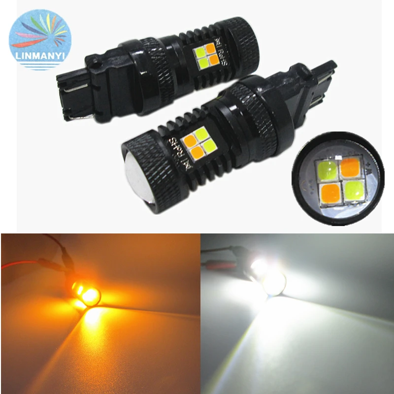 2 шт. 3157 двухцветные белые/Янтарные T25 3157 16 Вт 3030 16SMD DC12V DRL супер яркие сигнальные лампы дневные ходовые огни указатели поворота s
2 шт. 3157 двухцветные белые/Янтарные T25 3157 16 Вт 3030 16SMD DC12V DRL супер яркие сигнальные лампы дневные ходовые огни указатели поворота s
