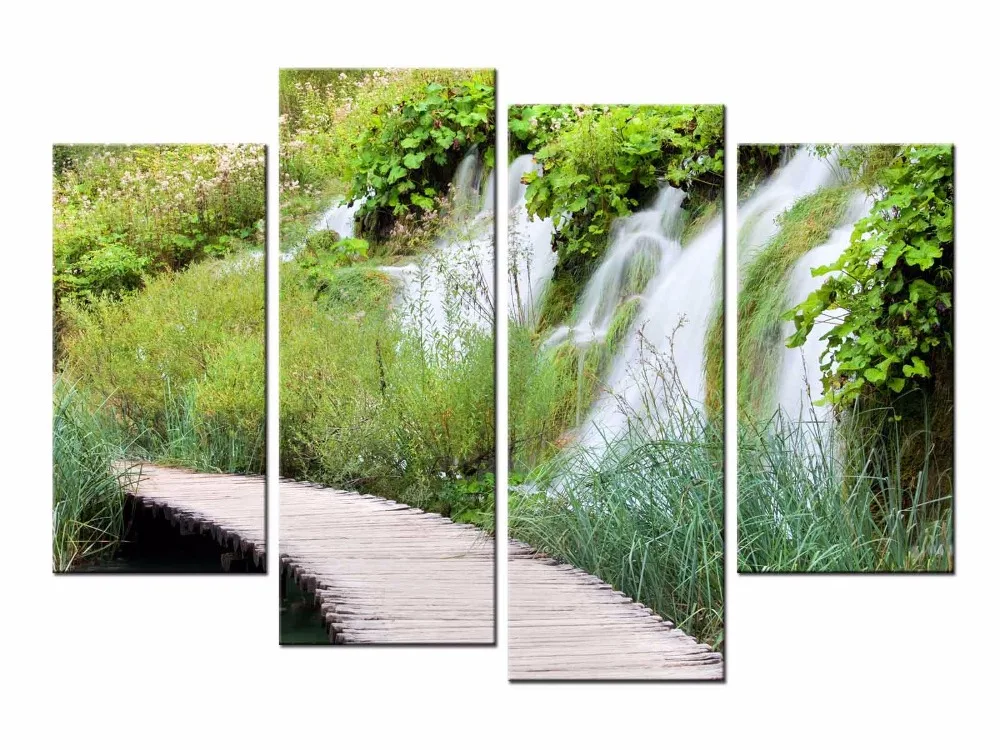 Wholesale 4 panel framed Pastoral plank road mural decoration artist living room canvas printing modern painting/JO13-002
Wholesale 4 panel framed Pastoral plank road mural decoration artist living room canvas printing modern painting/JO13-002