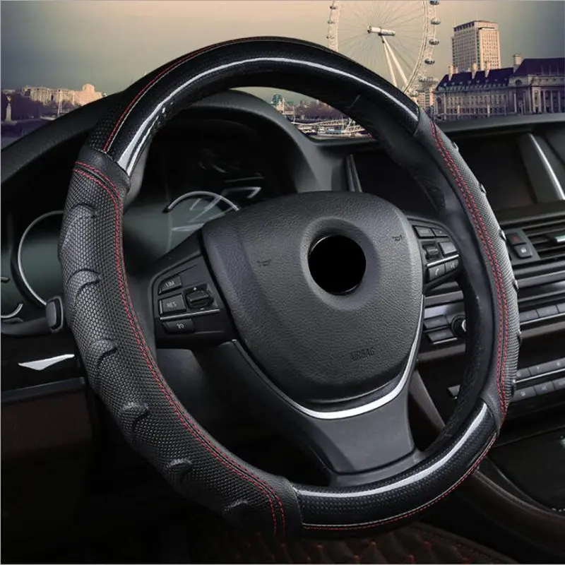 Willow Patterned Massage Car Steering Wheel Cover Soccer Pattern Splice Light Leather Universal Fits Most Car Styling
Willow Patterned Massage Car Steering Wheel Cover Soccer Pattern Splice Light Leather Universal Fits Most Car Styling