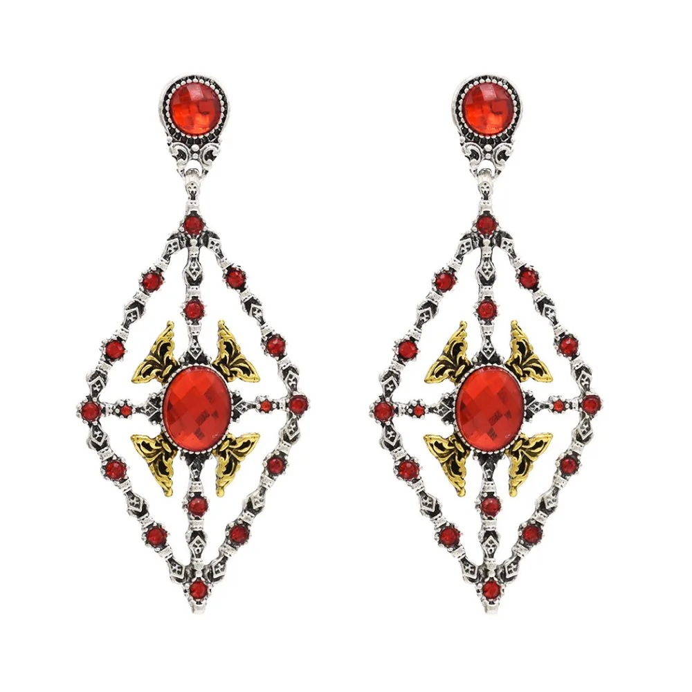 2 Colors European Vintage Hollow Rhombus Shaped Pendant Drop Earrings Rhinestone Crystal Dangle Earrings Wedding Bridal Jewelry
2 Colors European Vintage Hollow Rhombus Shaped Pendant Drop Earrings Rhinestone Crystal Dangle Earrings Wedding Bridal Jewelry