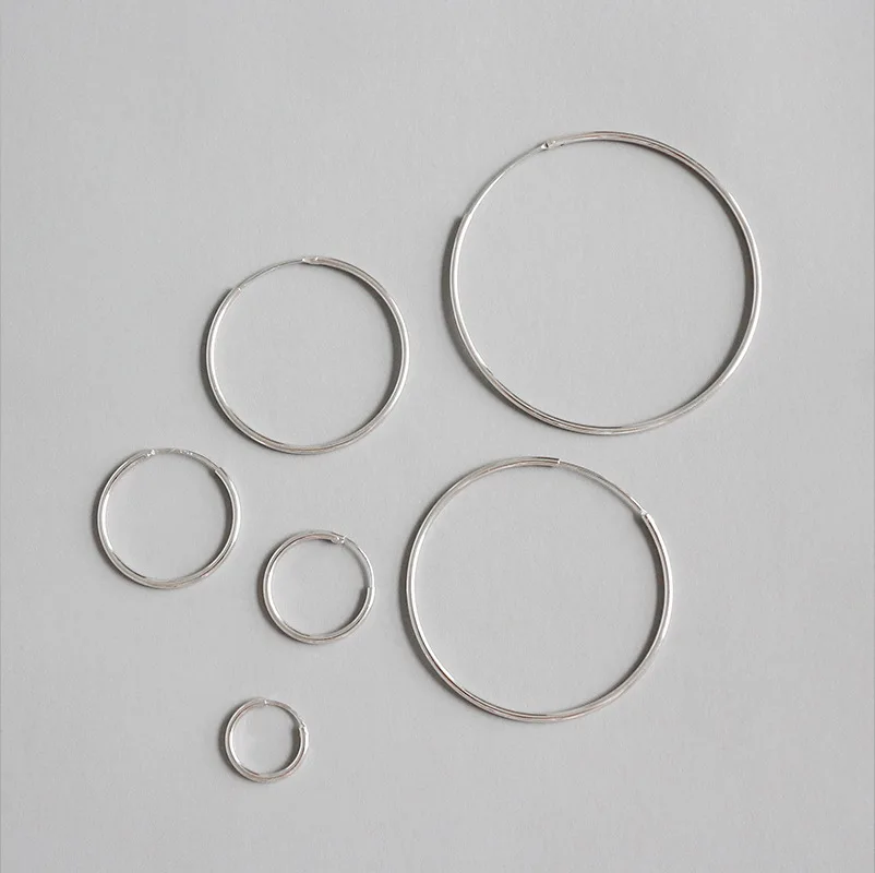 Women 100% 925 Sterling Silver Drop Earring Round Circle Loop Gifts Box Packing Simple Silver Drop Earrings Piercing
Women 100% 925 Sterling Silver Drop Earring Round Circle Loop Gifts Box Packing Simple Silver Drop Earrings Piercing