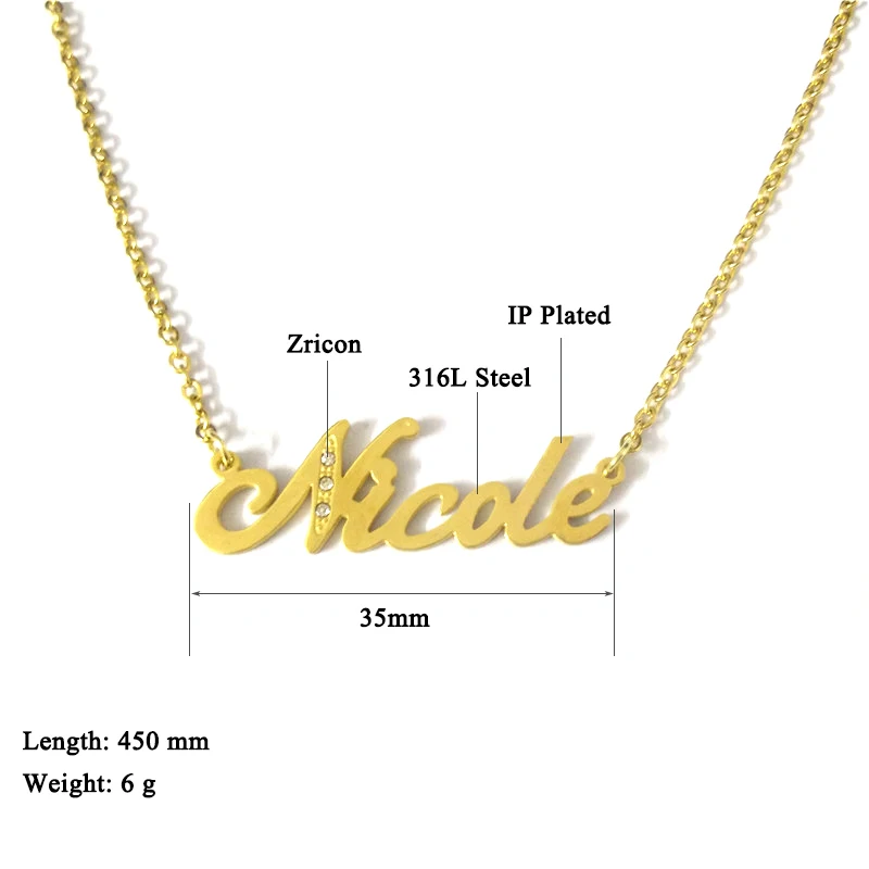FairLadyHood 2018 Custom Name Necklace "Maria" Stainless Steel Name Pendants & Necklace For Women Men Custom Personalized
FairLadyHood 2018 Custom Name Necklace "Maria" Stainless Steel Name Pendants & Necklace For Women Men Custom Personalized